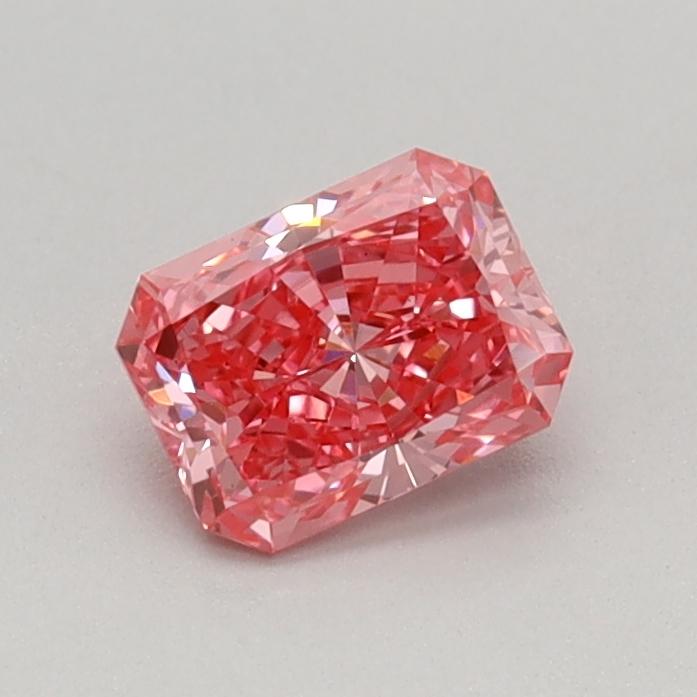 0.39 Ct. Fancy Vivid Pink Radiant Lab Grown Diamond