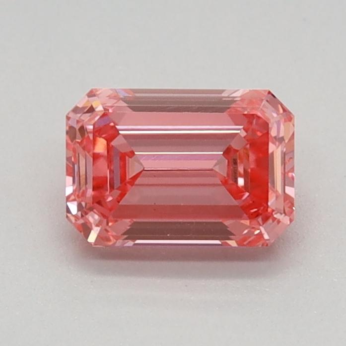 0.58 Ct. Fancy Vivid Pink Emerald Lab Grown Diamond