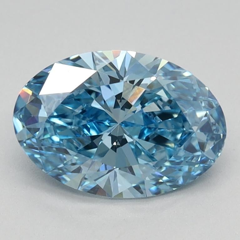 1.06 Ct. Fancy Vivid Blue Oval Lab Grown Diamond