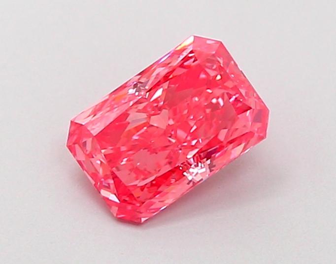 1.00 Ct. Fancy Vivid Pink Radiant Lab Grown Diamond