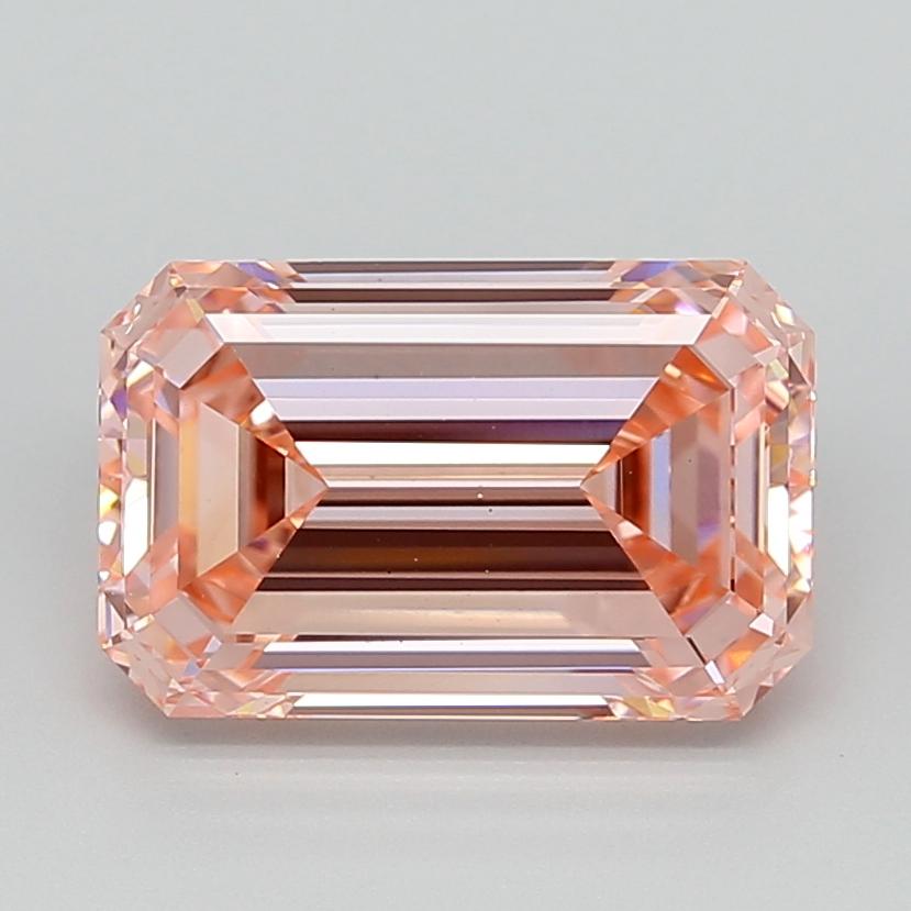 5.02 Ct. Fancy Vivid  Pink Emerald Lab Grown Diamond