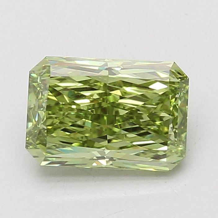 2.11 Ct. Fancy Vivid Green Radiant Lab Grown Diamond