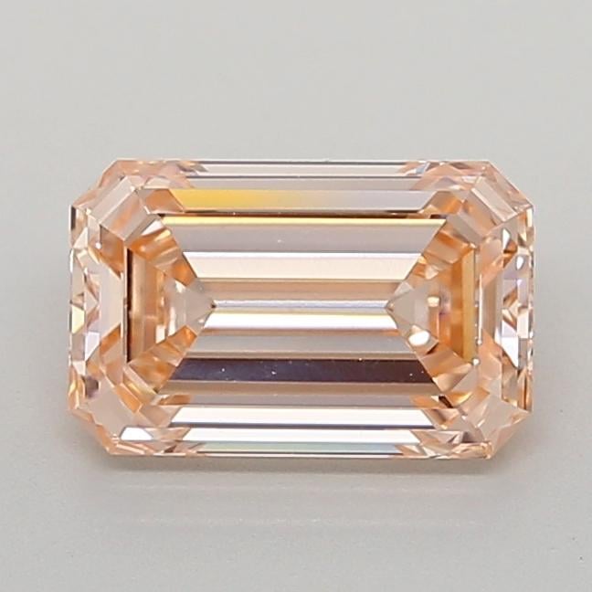 1.55 Ct. Fancy Intense Orangy Pink Emerald Lab Grown Diamond