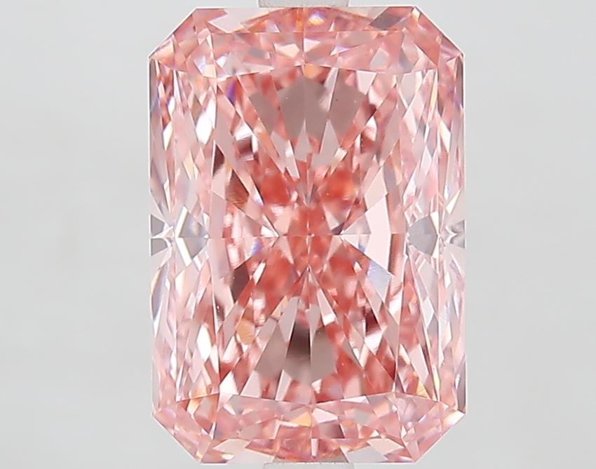 4.01 Ct. Fancy Vivid Pink Radiant Lab Grown Diamond