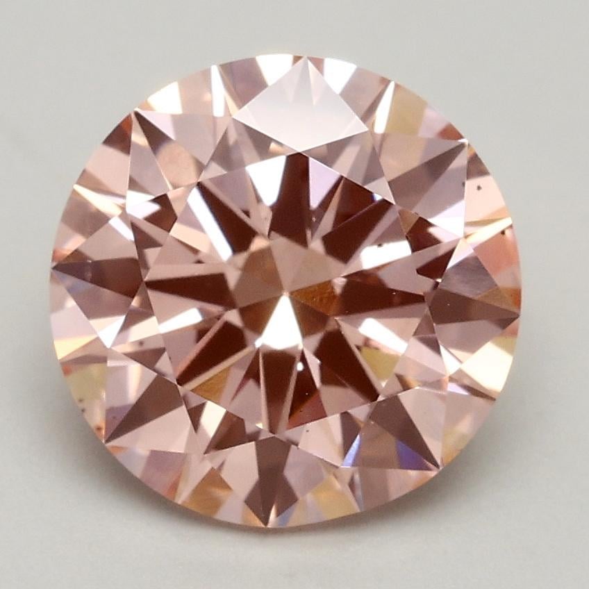 2.00 Ct. Fancy Intense Pink Round Lab Grown Diamond