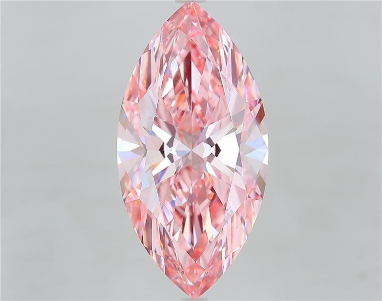 8.50 Ct. Fancy Vivid  Pink Marquise Lab Grown Diamond