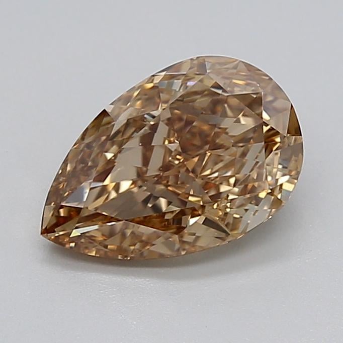 1.93 Ct. Light  Brown Pear Lab Grown Diamond