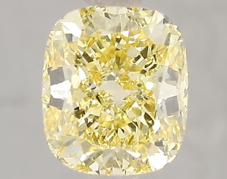 2.00 Ct. Fancy Intense Yellow Cushion Lab Grown Diamond