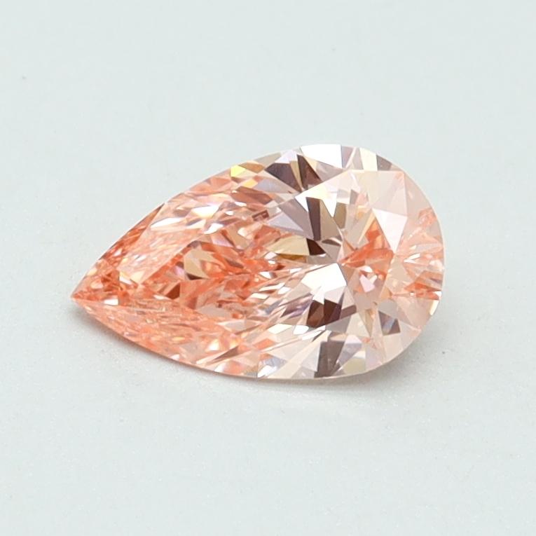 0.53 Ct. Fancy Intense Pink Pear Lab Grown Diamond