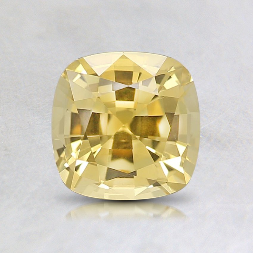 6mm Premium Yellow Cushion Sapphire