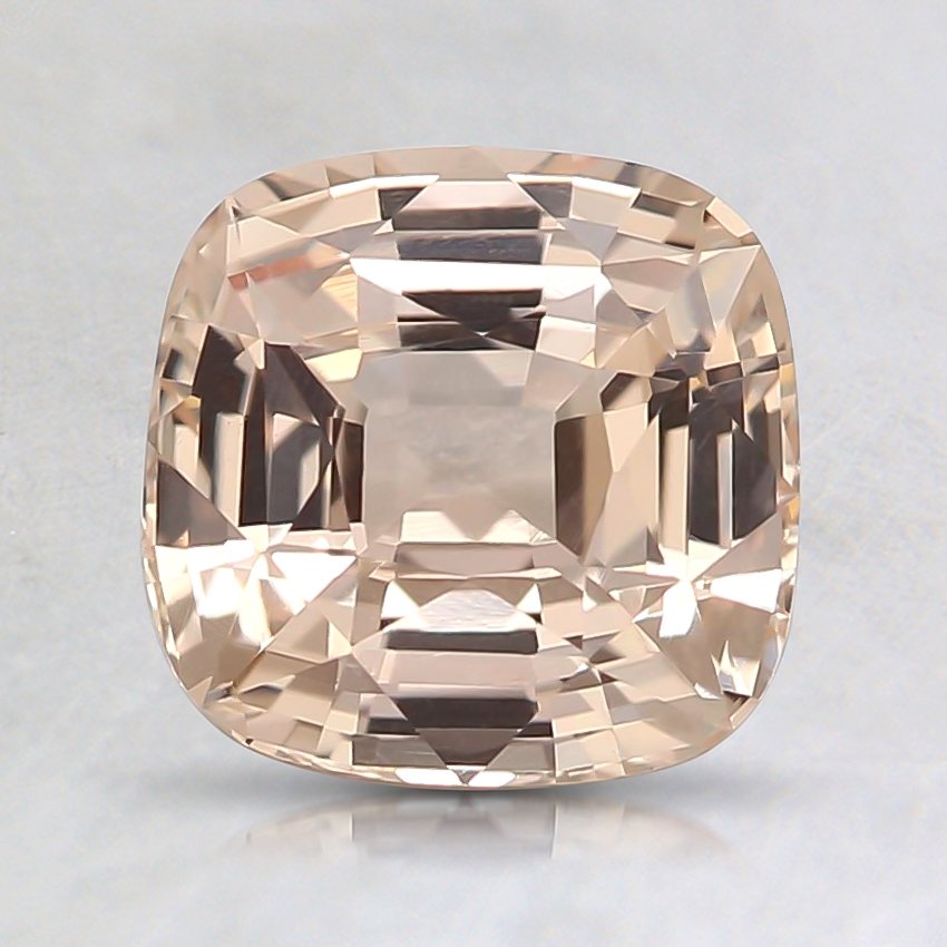 7x7mm Unheated Peach Cushion Sapphire
