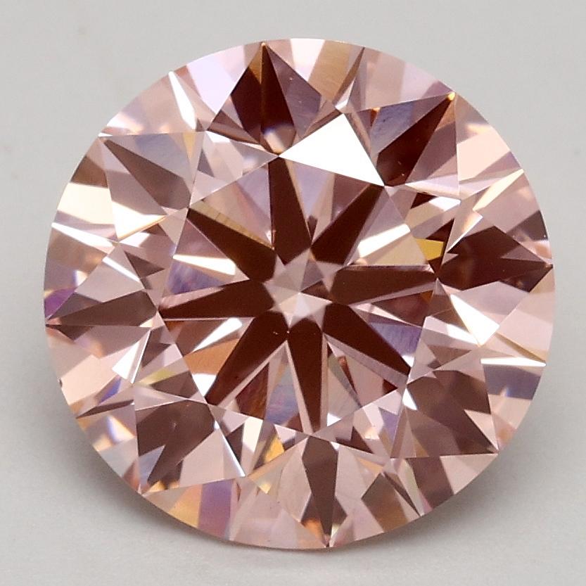 2.44 Ct. Fancy Intense Pink Round Lab Grown Diamond