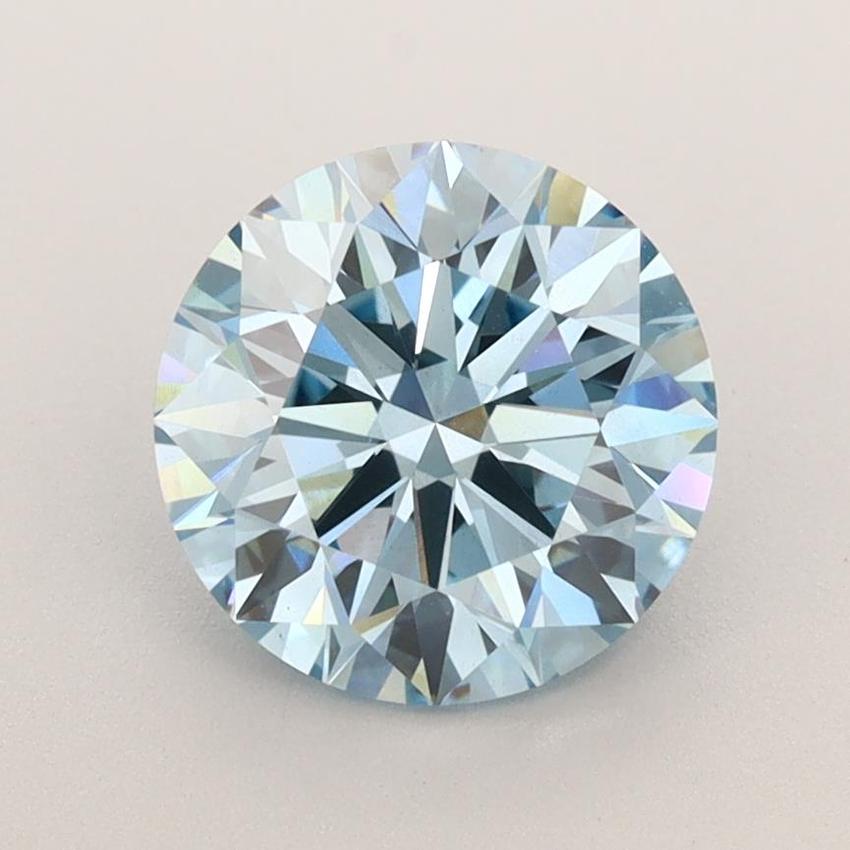 2.12 Ct. Fancy Vivid Blue Round Lab Grown Diamond