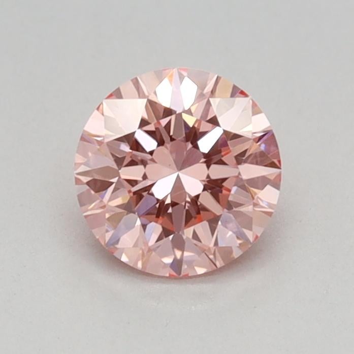 0.44 Ct. Fancy Vivid Pink Round Lab Grown Diamond