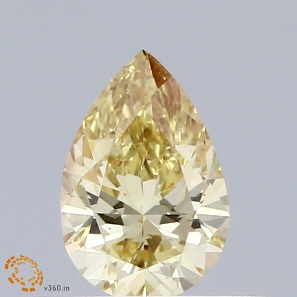0.34 Ct. Fancy Intense Yellow Pear Lab Grown Diamond