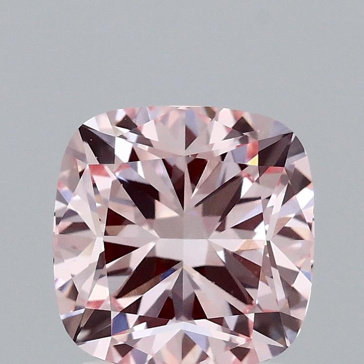 2.05 Ct. Fancy Intense Pink Cushion Lab Grown Diamond
