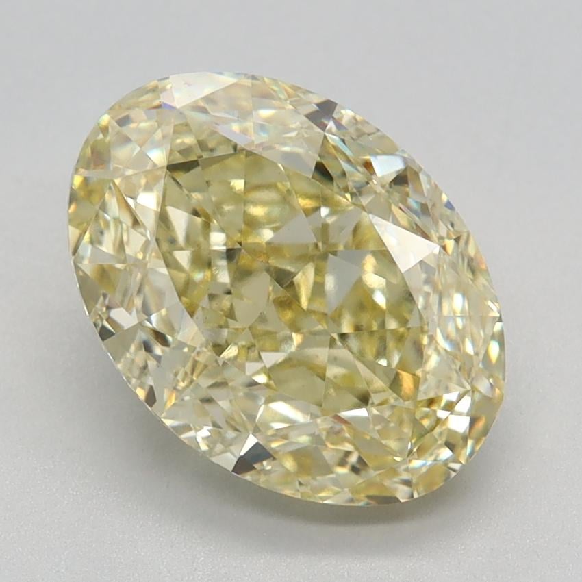 3.12 Ct. Fancy Intense Yellow Oval Lab Grown Diamond