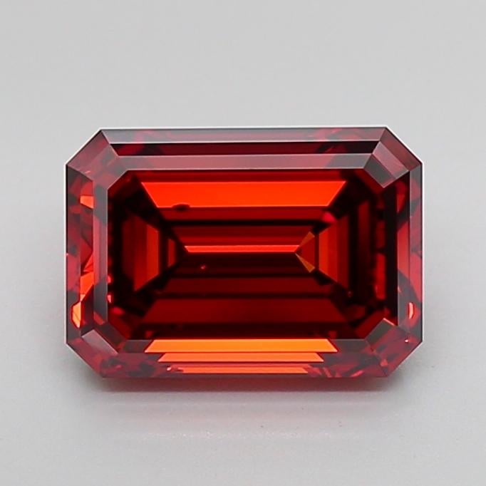 4.05 Ct. Fancy Deep Orange Emerald Lab Grown Diamond