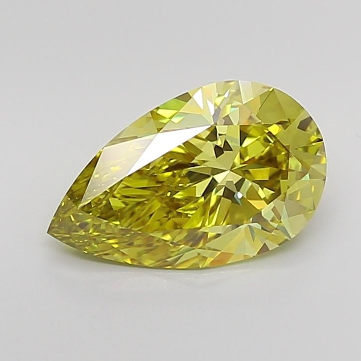 3.05 Ct. Fancy Intense Yellow Pear Lab Grown Diamond