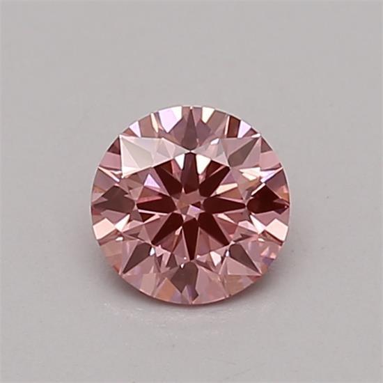 0.36 Ct. Fancy Vivid Pink Round Lab Grown Diamond