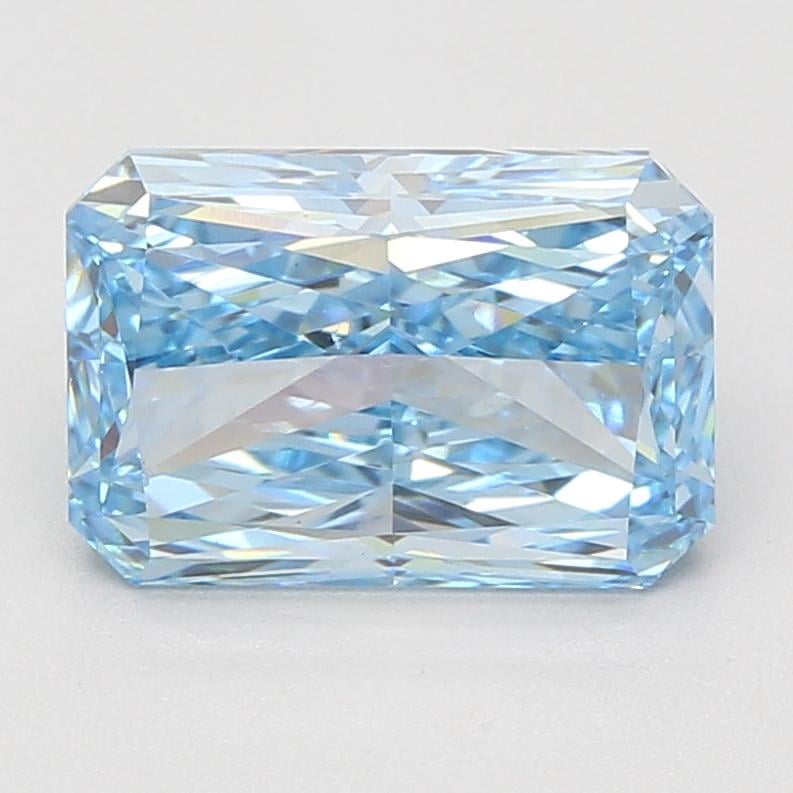 4.07 Ct. Fancy Vivid Blue Radiant Lab Grown Diamond
