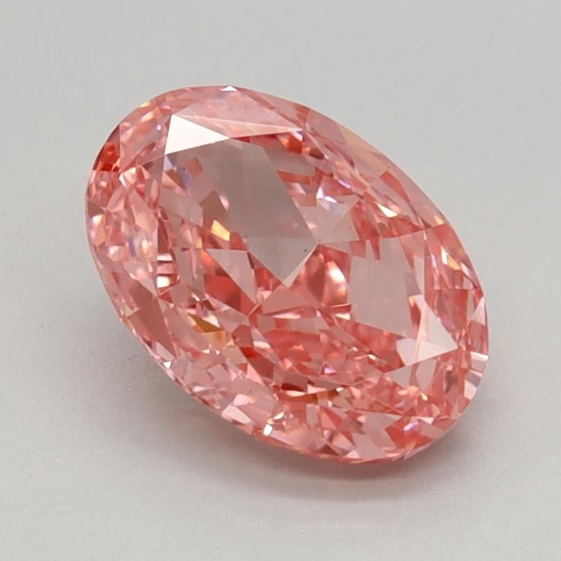 1.17 Ct. Fancy Vivid Pink Oval Lab Grown Diamond