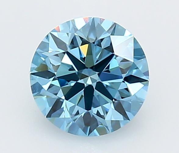1.51 Ct. Fancy Vivid  Blue Round Lab Grown Diamond