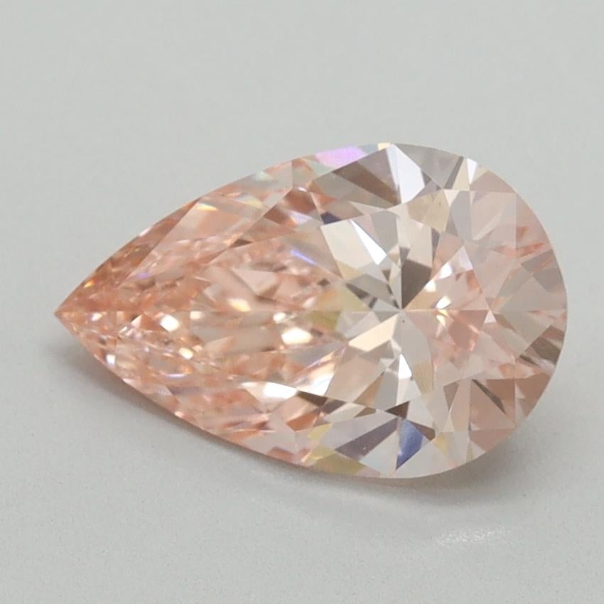 1.58 Ct. Fancy Vivid Pink Pear Lab Grown Diamond