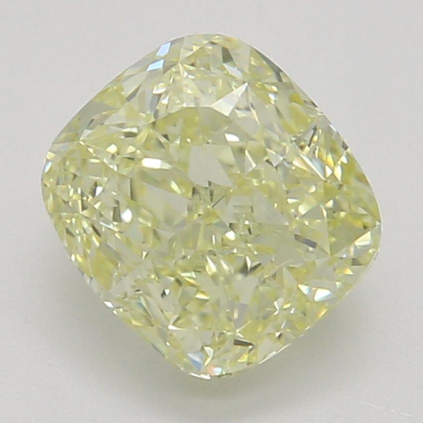 0.90 Ct. Fancy Light Yellow Cushion Diamond