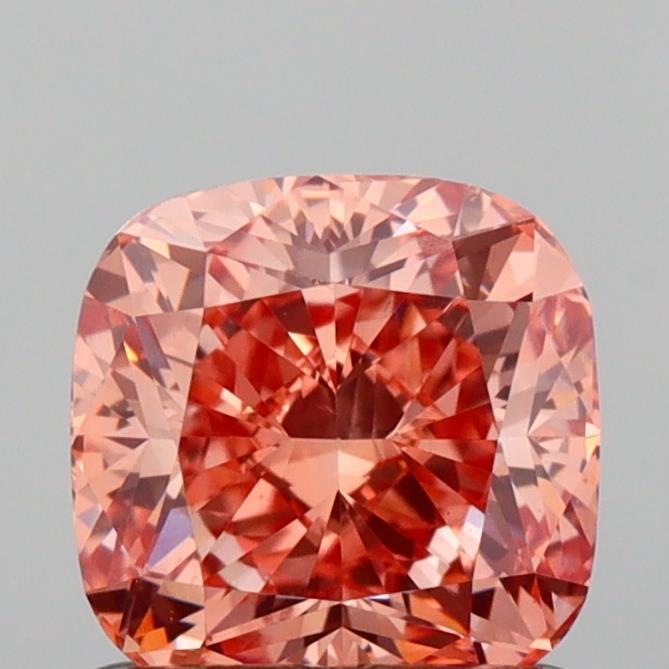 1.07 Ct. Fancy Intense Brownish Pink Cushion Lab Grown Diamond