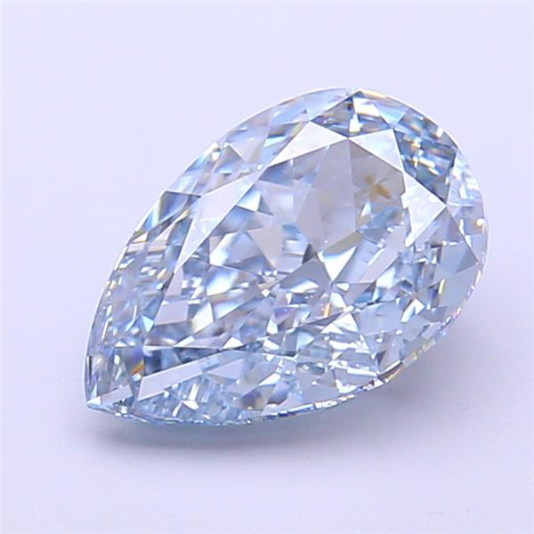 2.16 Ct. Fancy Intense Blue Pear Lab Grown Diamond