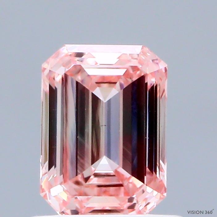 1.02 Ct. Fancy Intense Pink Emerald Lab Grown Diamond