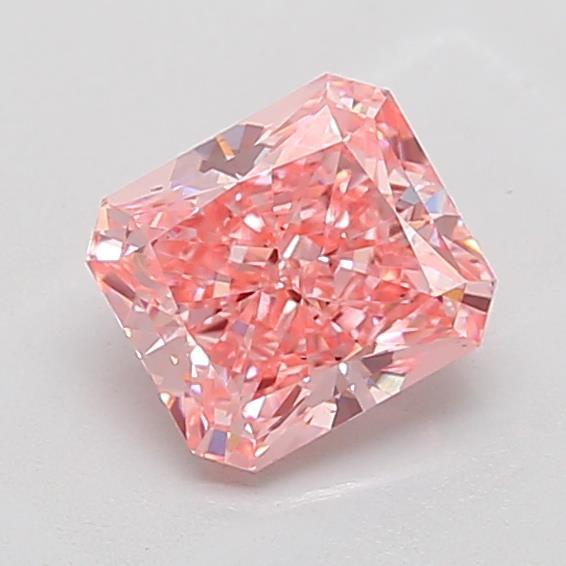 1.59 Ct. Fancy Vivid Pink Radiant Lab Grown Diamond