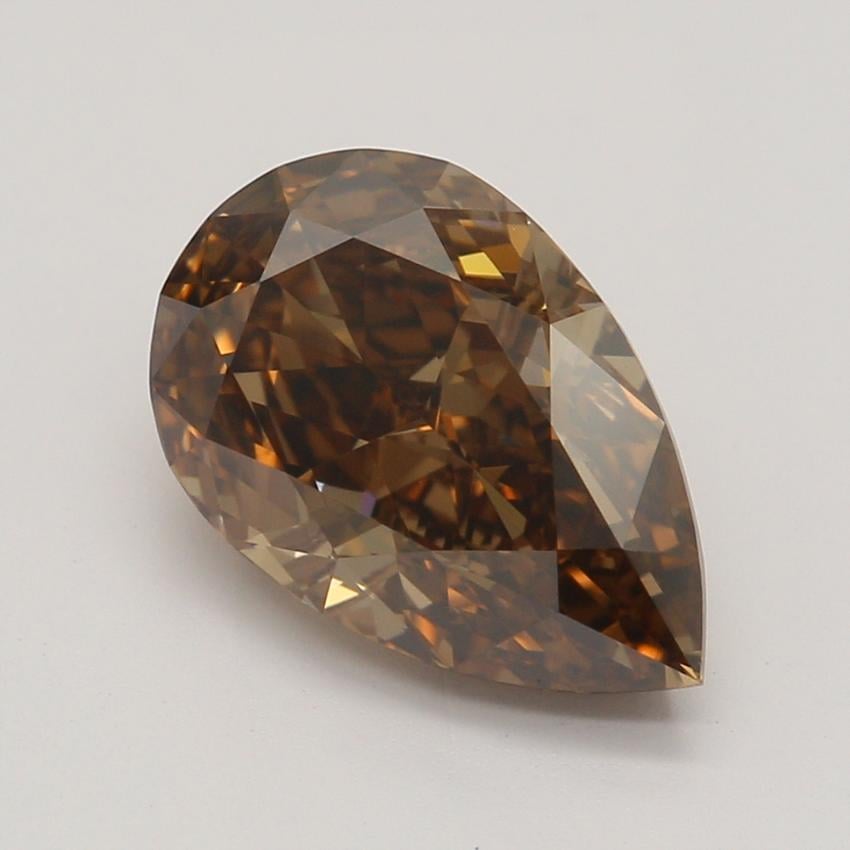 1.66 Ct. Fancy Dark Orange-Brown Pear Diamond