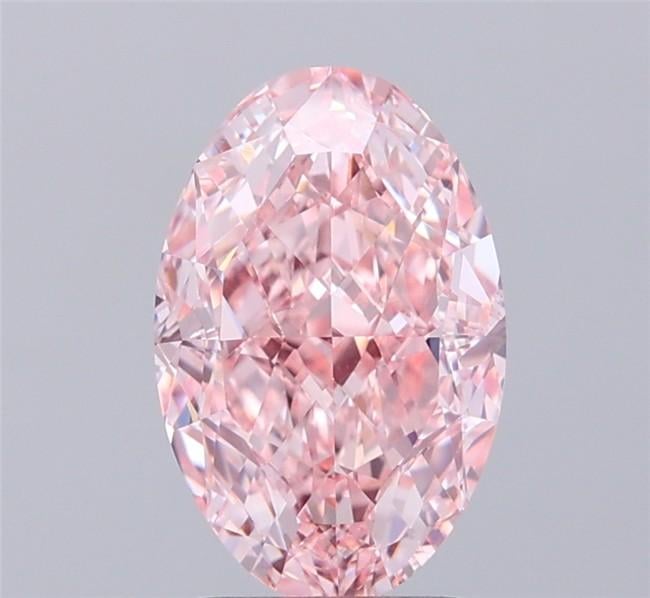 2.50 Ct. Fancy Intense Pink Oval Lab Grown Diamond