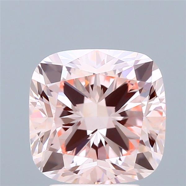 3.06 Ct. Fancy Intense Pink Cushion Lab Grown Diamond