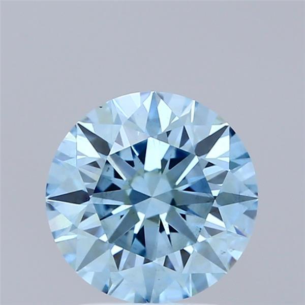 2.00 Ct. Fancy Vivid Blue Round Lab Grown Diamond