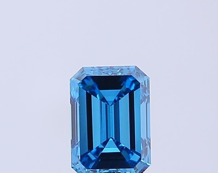 1.09 Ct. Fancy Vivid Blue Emerald Lab Grown Diamond