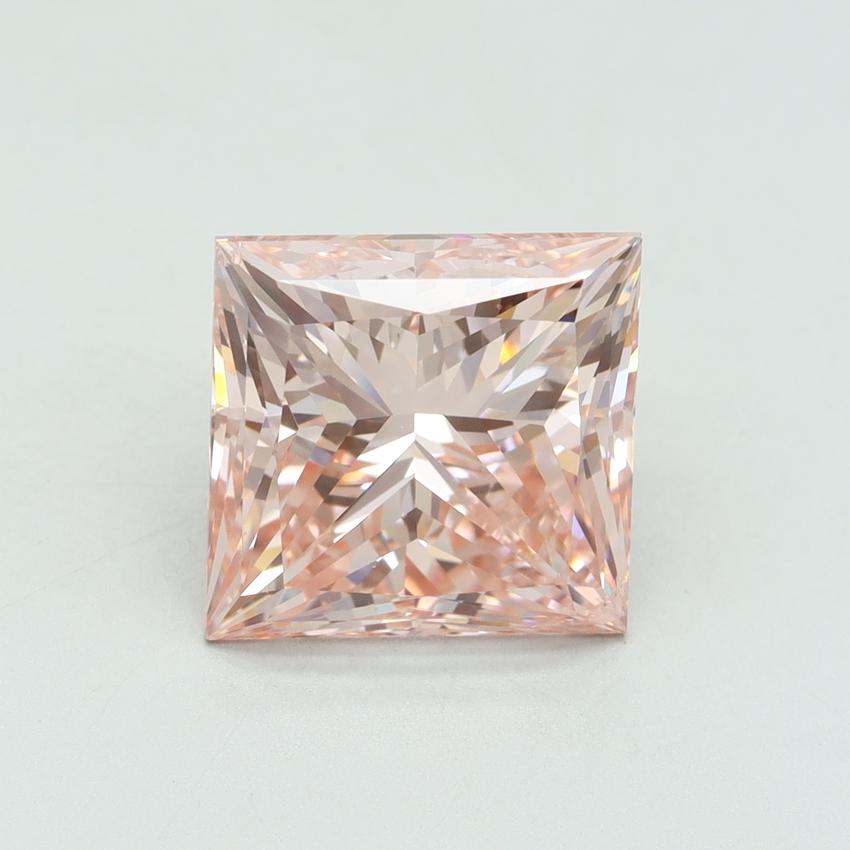 5.10 Ct. Fancy Vivid Pink Princess Lab Grown Diamond