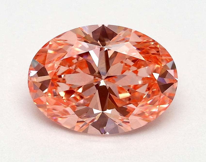 1.5 Ct. Fancy Vivid Pink Oval Lab Grown Diamond