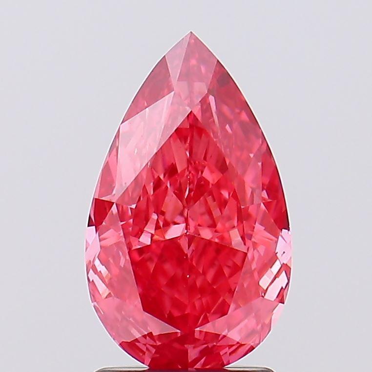 2.02 Ct. Fancy Vivid Pink Pear Lab Grown Diamond