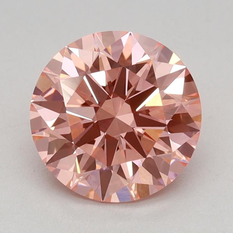 1.09 Ct. Fancy Intense Pink Round Lab Grown Diamond