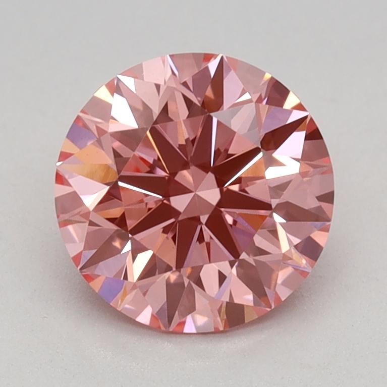 1.08 Ct. Fancy Vivid Pink Round Lab Grown Diamond