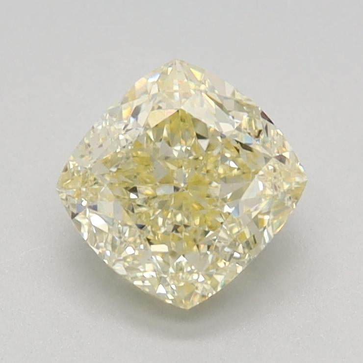 1.06 Ct. Light Yellow Cushion Lab Grown Diamond