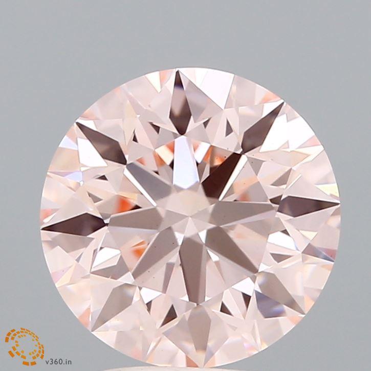 3.00 Ct. Fancy Intense Pink Round Lab Grown Diamond