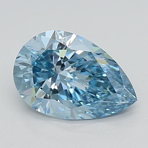 1.74 Ct. Fancy Vivid  Blue Pear Lab Grown Diamond