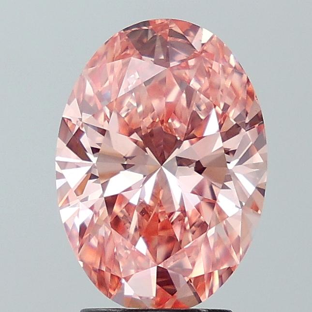 3.00 Ct. Fancy Vivid Pink Oval Lab Grown Diamond
