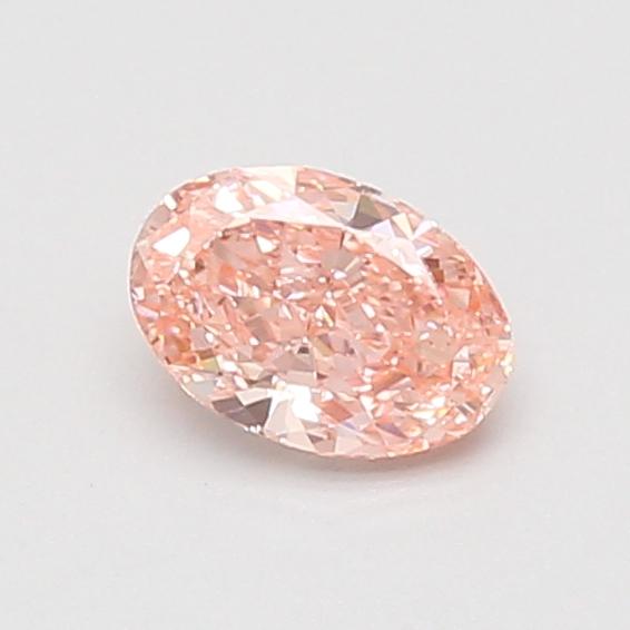 0.53 Ct. Fancy Vivid Pink Oval Lab Grown Diamond