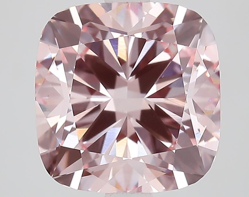 3.36 Ct. Fancy Intense Pink Cushion Lab Grown Diamond