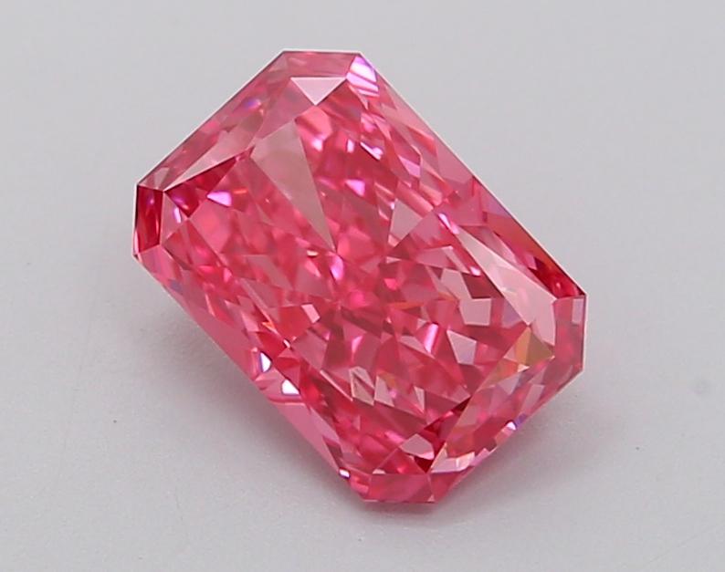 1.40 Ct. Fancy Vivid Pink Radiant Lab Grown Diamond
